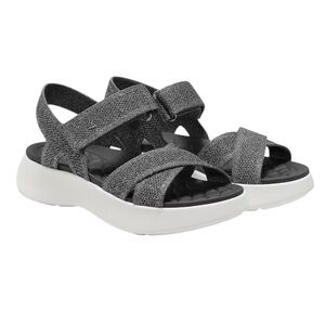 Vivaia Kiara Sport Sandals Size 38.5 US 7.5 Gray Silver Comfort Active Walking